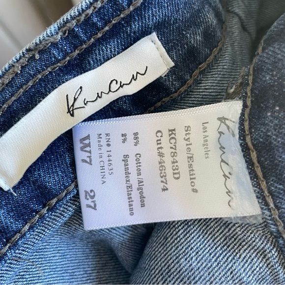 KanCan Cargo Denim Jeans Straight streetwear Size 7/27 - Picture 5 of 5
